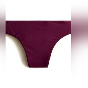 J.Crew high rise high cut bikini bottoms, xs, purple